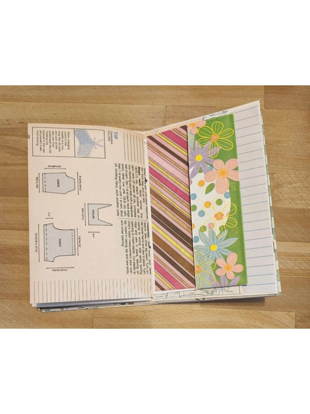 Handmade Junk Journal 90 pages Colorful & Bright 6x6.5" - Picture 16 of 16
